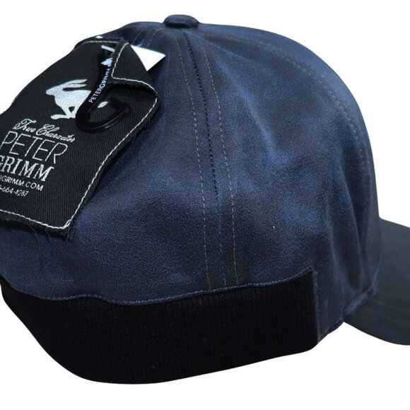 Peter Grimm Sharma Faux Leather Stretch Fit Hat Baseball Cap OSFM NWT - Picture 3 of 4